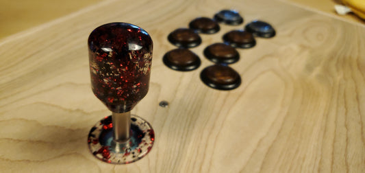 F001 - "Shakunetsu Hadoken " - Arcade Stick Topper w/ Dust Washer