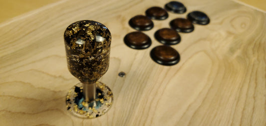F010 - "Tiger Shot" - Arcade Stick Topper w/ Dust Washer