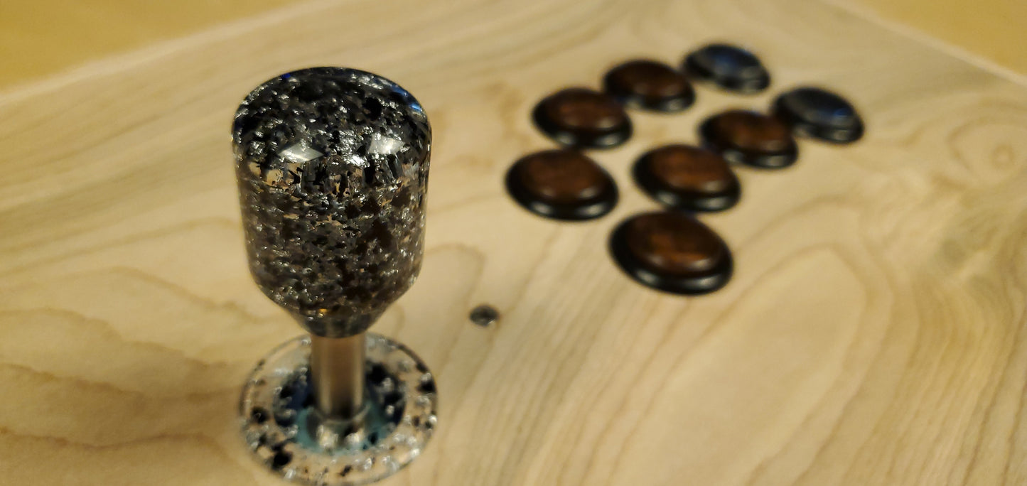 F011 - "Cruel Disaster" - Arcade Stick Topper w/ Dust Washer