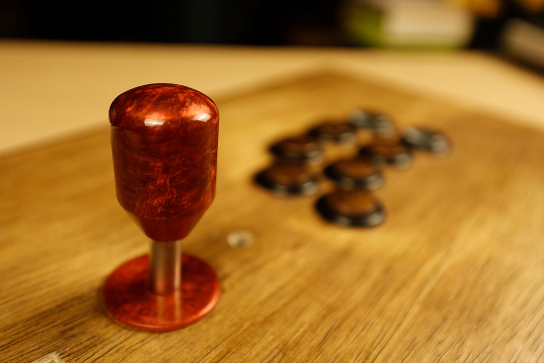 P001 - "Darkane" - Arcade Stick Topper w/ matching Dust Washer