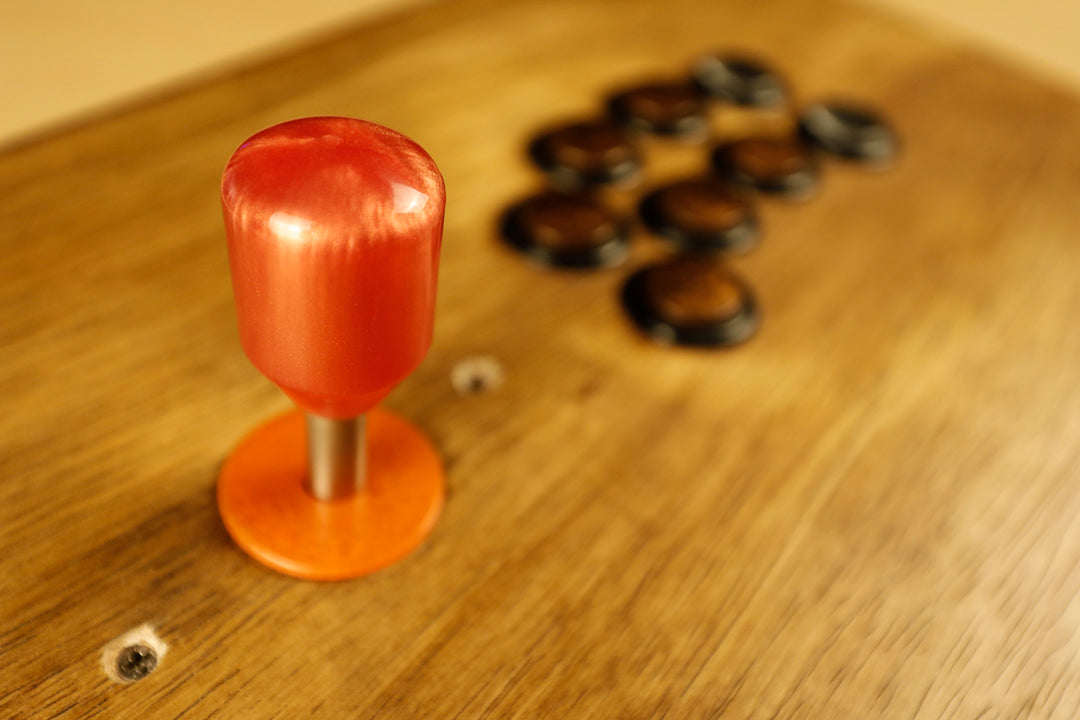 P007 - "Rising Sword" - Arcade Stick Topper w/ Matching Dust Washer