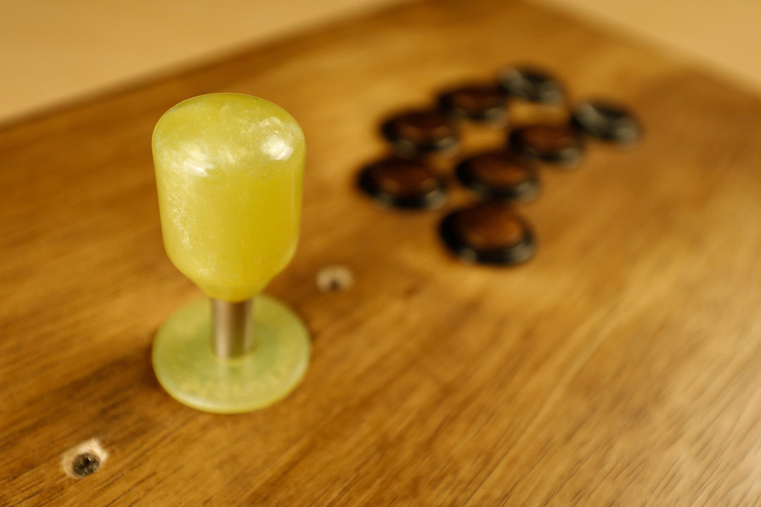 P010 - "Septem Voices" - Arcade Stick Topper w/ matching Dust Washer