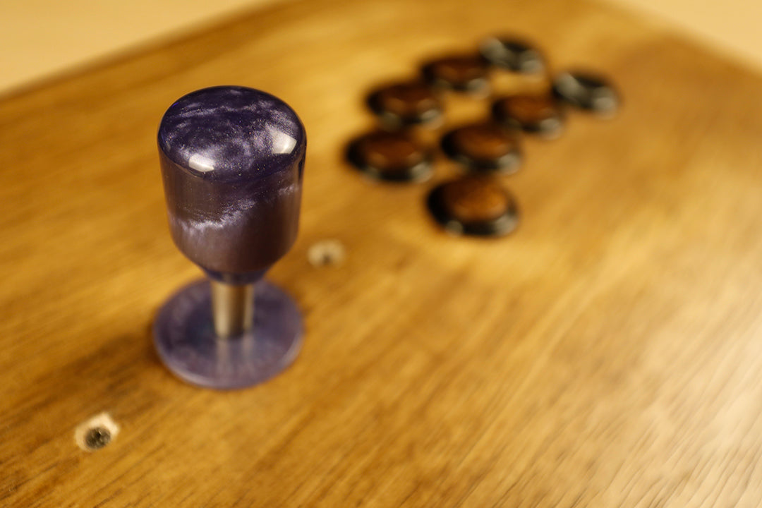 P028 - "Cardinal Nova" - Arcade Stick Topper w/ Dust Washer