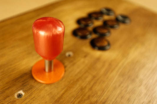 P007 - "Rising Sword"  - Arcade Stick Topper w/ Matching Dust Washer